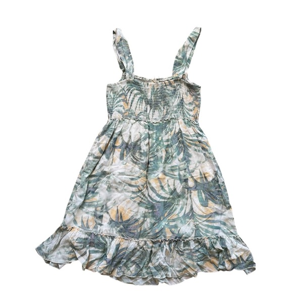 Love Stitch Rocio Mini Dress Strappy Smocked Tropical L NWT - Picture 5 of 10